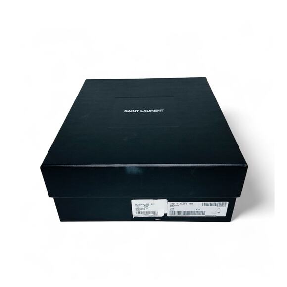 NIB Saint Laurent Vassili Boots EU 43.5 US 10.5 Smooth Leather Ivory White $1250 main image 13